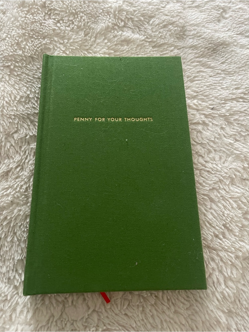 kate spade Penny For Your Thoughts Green Hardcover Journal
